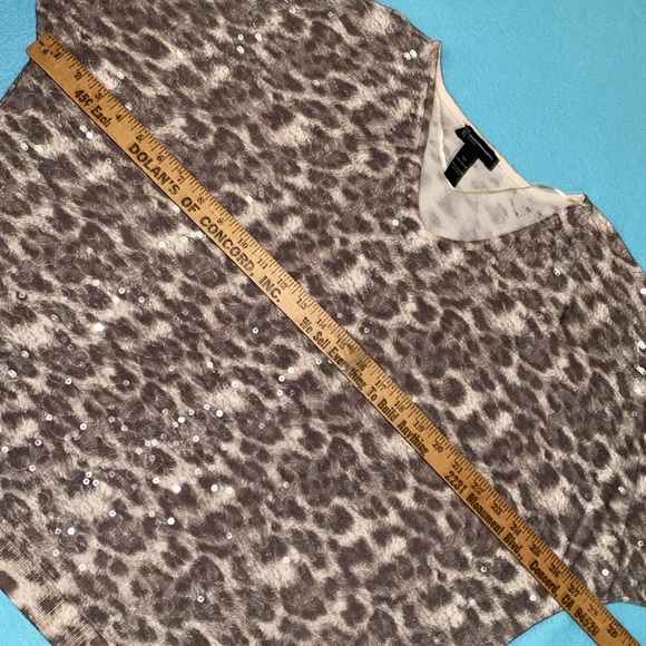 I.N.C International Concepts Leopard print sequenced v-neck pullover NEW size 3X - Picture 7 of 10